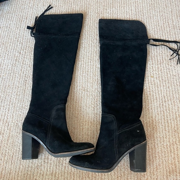 Franco Sarto Black Knee High Boots - Picture 1 of 8